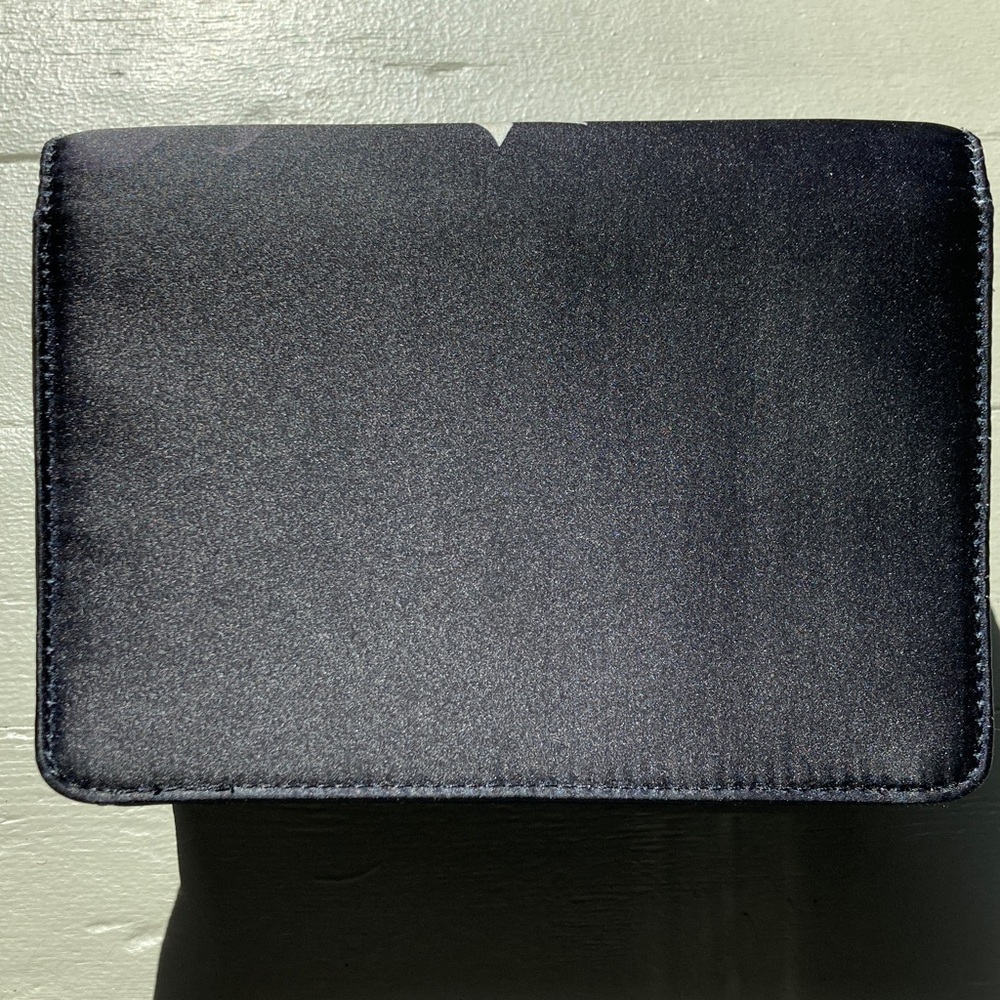 Ted Baker Satin Floral Black Clutch Purse - Picture 5 of 9